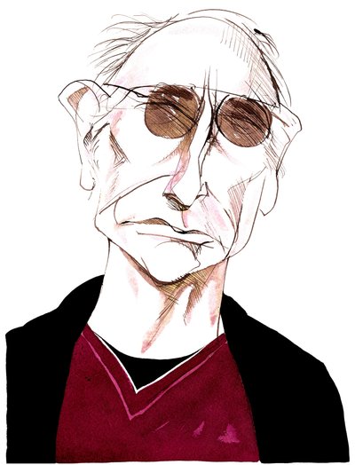 Larry David (caricature of American comedy writer, actor and producer, born 1947) by Neale Osborne